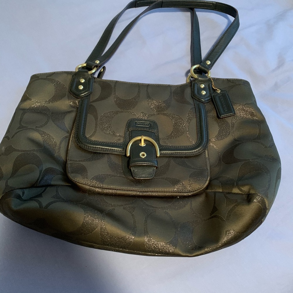 Green coach purse